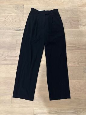 Dynamite Black High-Waist Pleated Men's Dress Pants